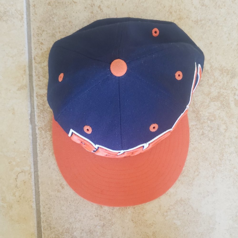 Mitchell & Ness Chicago Bears Fitted Flat Brim Hat - Picture 3 of 7